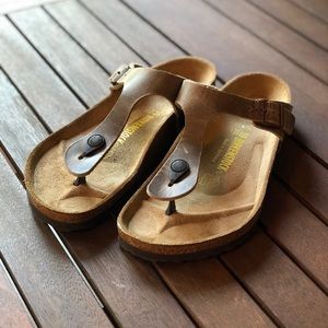 Gizeh Birkenstocks Oiled Leather, Size 9, NWOT